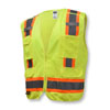 HI-VIS LIME GREEN ECONOMY MESH X-BACK TYPE R CLASS 2 BREAKAWAY SAFETY VEST (MULTIPLE SIZES AVAILABLE)